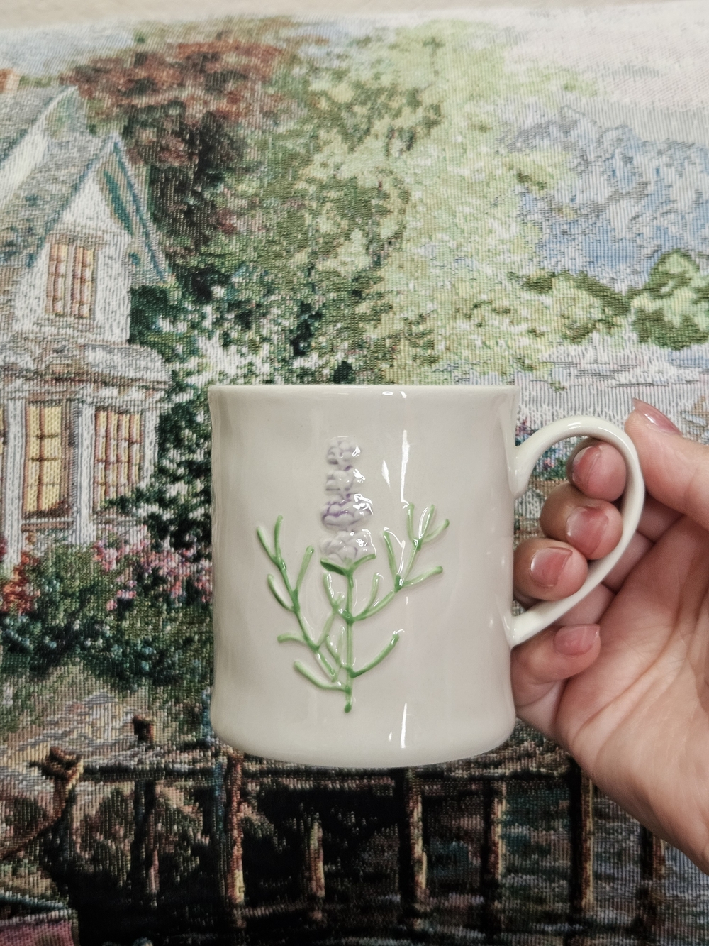 DELIGHTS GALORE Ceramic Mug With Lavender Design